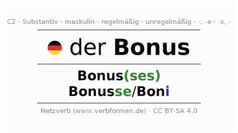 bonus plural|bonus deklination.